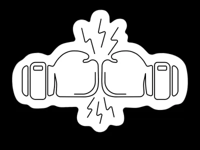 Fighting Club Neon Sign 3D model