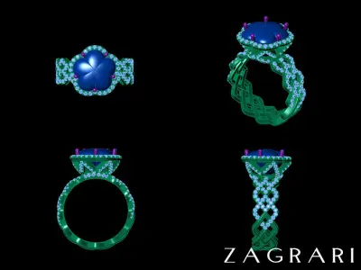 Daisy Ring  3D print model