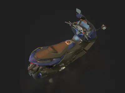 Base model Yamaha Tmax 2022 3D model