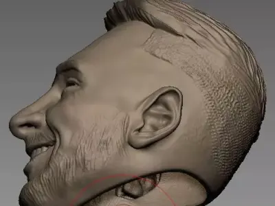 Lionel Messi Big Head 3D print model