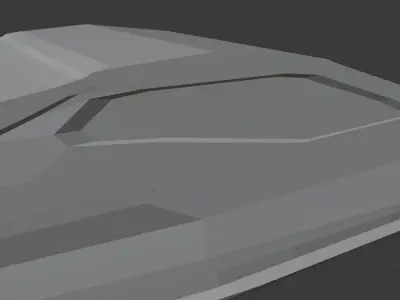 Exotic Low Poly Sports Car Low-poly 3D model