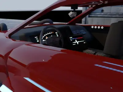 Supra and Cop car Ship version 3D model