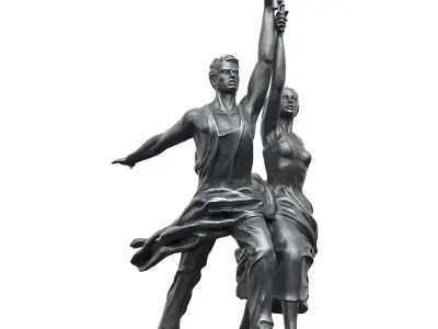 Worker and Kolkhoz Woman 3D model