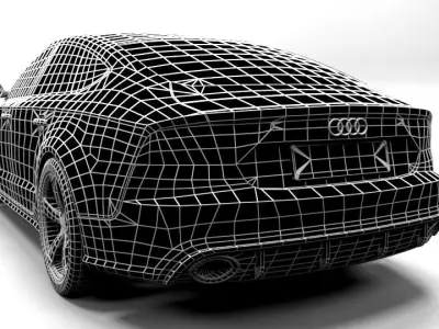 AUDI RS7 2015 Low-poly 3D model