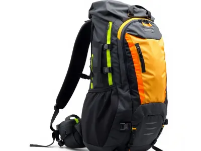 Advanced Sports Backpack with Modular Design model pack Low-poly 3D model