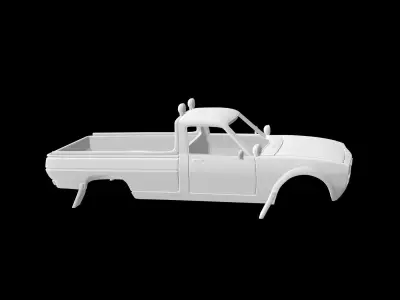Peugeot 504 pickup rally 3D print model