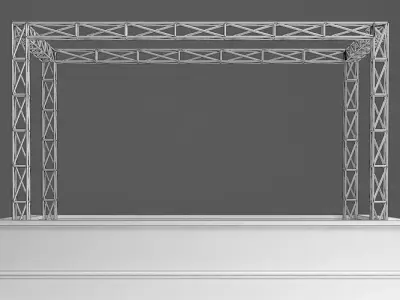 Bar with Truss 3D model