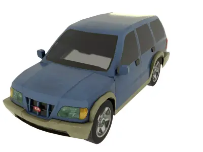 Kia Sportage Low-poly 3D model