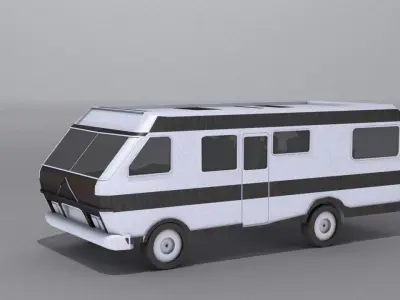Classic 60s VW  Low-poly 3D model