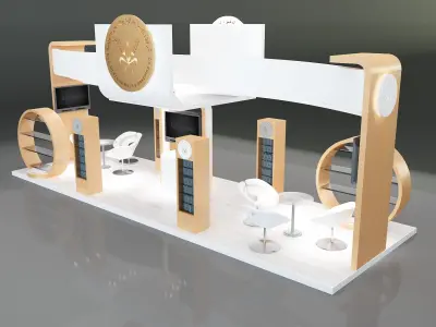 Booth Exhibition Stand a325a 3D model