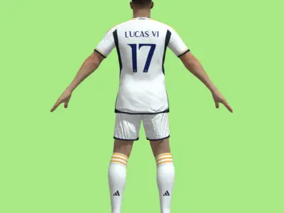T-Pose Lucas Vazquez Real Madrid 23-24 3D model