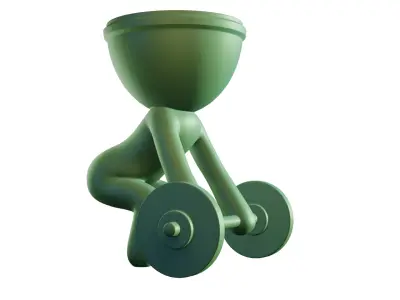 Flower Pot Weights 3D print model