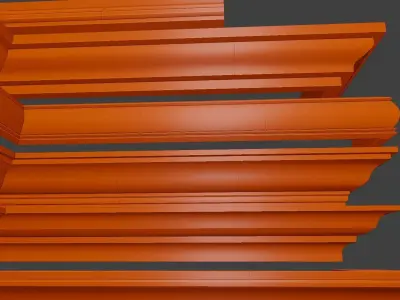 Architecture Cornice premium Pack 3D model
