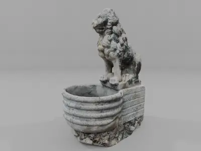ancient fountain 3D model