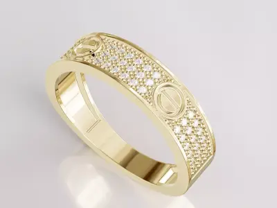 Jewelry Diamond Ring Model RG10 Free 3D print model