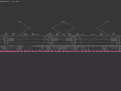 Wap5 Locomotive Engine Free 3D model