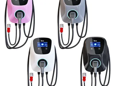 Charging station for electric vehicles Tera EV Smart 3D model