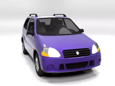 SUZUKI IGNIS 2001 3D LOWPOLY  Low-poly 3D model