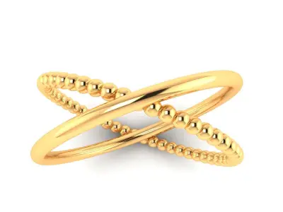 Ring M167 The luxury female abstract ring wedding 3D print model