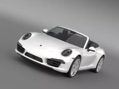 Porsche 911 Carerra 4S Cabrio 2013 3D model