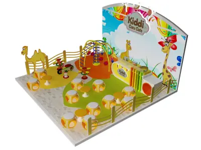 Booth Exhibition Stand a395c 3D model