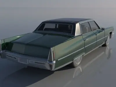 Cadillac FLeetwood Brougham 1970 3D print model