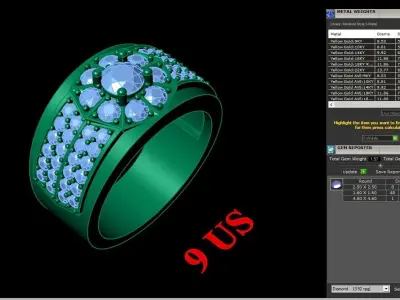 Luxury Men Rings Designs 4MR012 3D print model