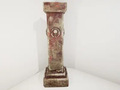 Ancient Pillar Free low-poly 3D model