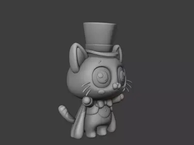 Halloween cat 90 3D print model