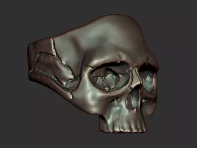 Skull Ring Free 3D print model