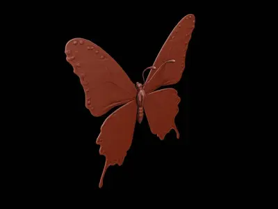 Butterfly Animal Sculpture 3D print model buy