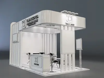 Booth Stand Exhibition a647b 3D model