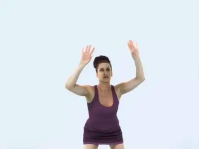 Yearn 11I Volleyball Overhead Sports Woman Low-poly 3D model