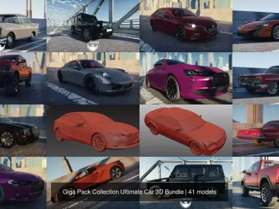 Giga Pack Collection Ultimate Car 3D Bundle