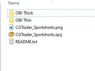 Marvelous Designer CLO Male Sport shorts Sportswear 3D Model 3D model