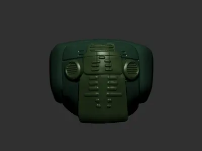 helmet high poly sculpt 3d printable  3D model