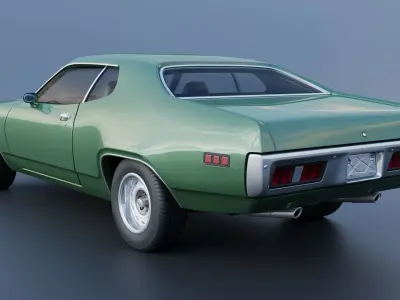 Plymouth Satellite 1971 3D print model