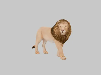  lion 3D Model Low-poly 3D model