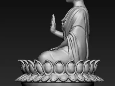 Buddha idol 3D Printable Model  2 3D print model