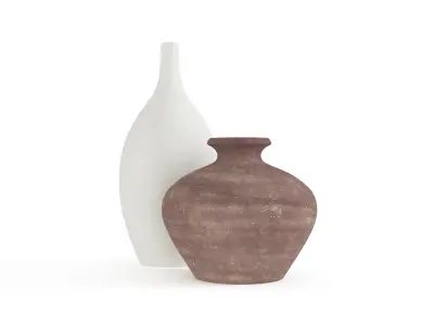 Elegant Ceramic Vase 3D model