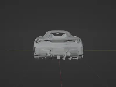 Ferrari 488 Pista 3D print model