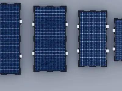 New Frame Solar Panel Collection 3D model