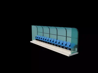 Soccer Bench  3D model