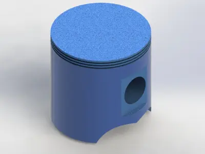 Piston cylinder head 3D print model