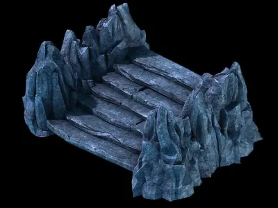 Stone Palace - Stone Ladder 01 3D model