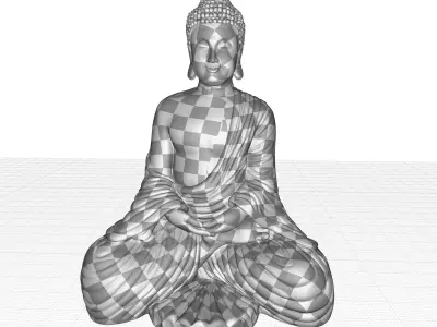 Budha Scuplture Decor 3D model