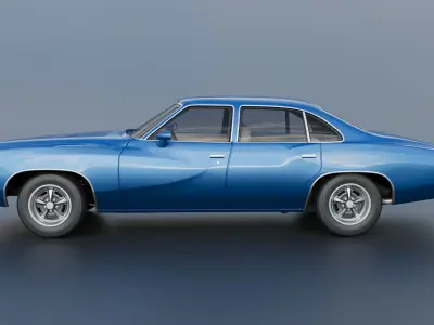 Pontiac Grand Am 4 Door 1973 3D print model