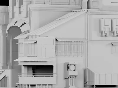 Post Apocalyptic Build 3D model