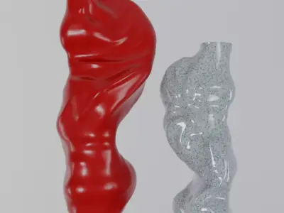 Sculpted vase 3D print model