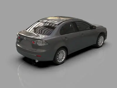 Mitsubishi Lancer Fortis TW-Spec 2013 HQ interior 3D model